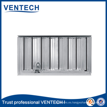 Amortiguador de aire de las cuchillas opuestas Ventech de alta calidad para el sistema de HVAC
